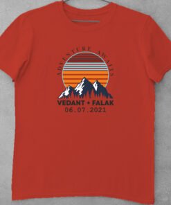 Alternative view of Personalised Couple T Shirts for Pre-Wedding Photoshoots & Anniversary