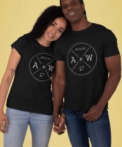 Alternative view of Personalised Couple T-Shirts for Pre-Wedding Photoshoots & Anniversary