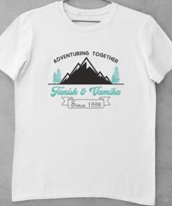 Alternative view of Personalised Couple T Shirts for Pre-Wedding Photoshoots & Anniversary