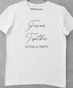 Alternative view of Personalised Couple T-Shirts for Pre-Wedding Photoshoots & Anniversary