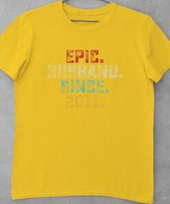 Alternative view of Personalised Couple T-Shirts for Anniversary - Anniversary Gifts for Couples