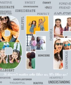 Best Friends Forever - Best Friends Gifts - Personalised Wall Frames - Personalised Home Decor