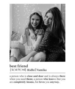 Best Friends Forever - Best Friends Gifts - Personalised Wall Frames - Personalised Home Decor