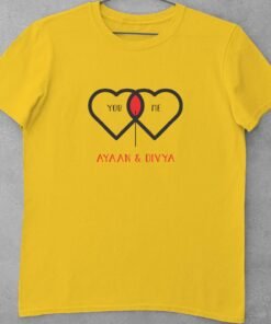 Alternative view of Personalised Couple T-Shirts for Pre-Wedding Photoshoots & Anniversary