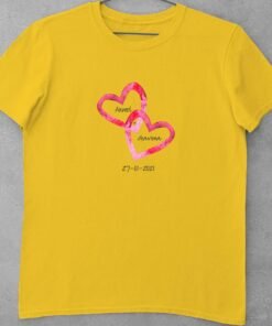 Alternative view of Personalised Couple T-Shirts for Pre-Wedding Photoshoots & Anniversary
