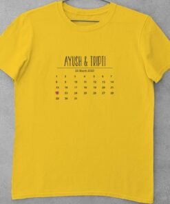 Alternative view of Personalised Couple T-Shirts for Pre-Wedding Photoshoots & Anniversary