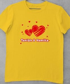 Alternative view of Personalised Couple T-Shirts for Pre-Wedding Photoshoots & Anniversary