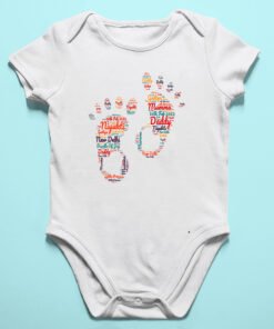 Personalized Word Art Baby Rompers/T-Shirts