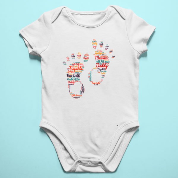 Personalized Word Art Baby Rompers/T-Shirts