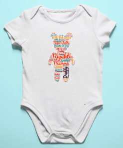 Personalized Word Art Baby Rompers/T-Shirts