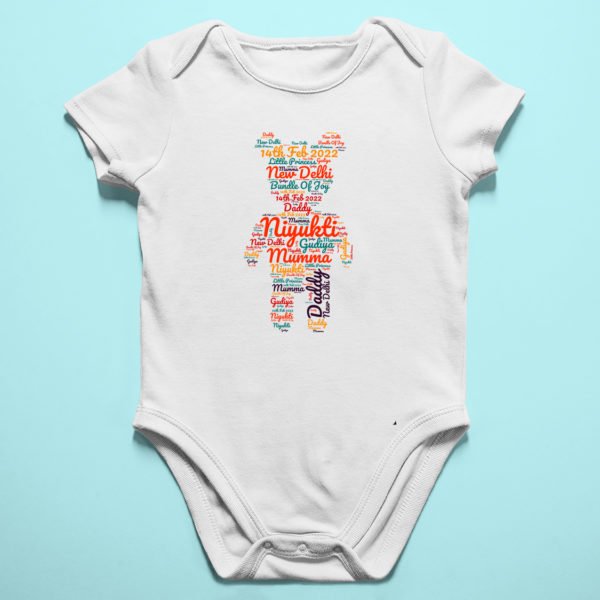 Personalized Word Art Baby Rompers/T-Shirts