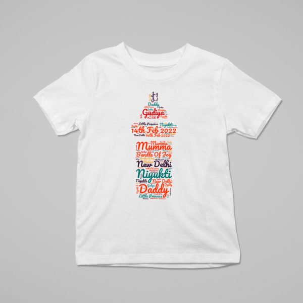 Kids Custom Name Word Art T-Shirts