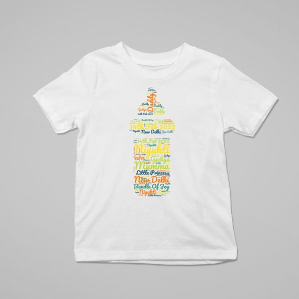 Kids Custom Name Word Art T-Shirts