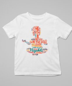 Kids Custom Name Word Art T-Shirts
