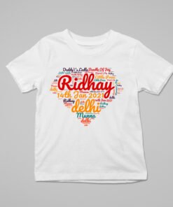 Kids Custom Name Word Art T-Shirts