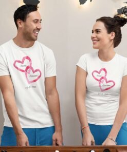 Personalised Couple T-Shirts for Pre-Wedding Photoshoots & Anniversary