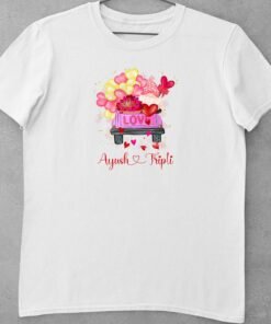 Alternative view of Personalised Couple T-Shirts for Pre-Wedding Photoshoots & Anniversary