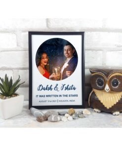 Couples Personalised Star Map Frames - Anniversary Gifts for Him & Her - Personalised Home Decor