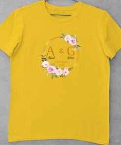 Alternative view of Personalised Couple T-Shirts for Pre-Wedding Photoshoots & Anniversary