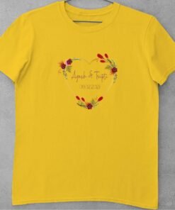 Alternative view of Personalised Couple T-Shirts for Pre-Wedding Photoshoots & Anniversary
