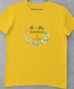Alternative view of Personalised Couple T-Shirts for Pre-Wedding Photoshoots & Anniversary