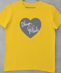 Alternative view of Personalised Couple T Shirts for Pre-Wedding Photoshoots & Anniversary