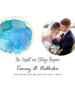 Couples Personalised Star Map Frames - Anniversary Gifts for Him & Her - Personalised Home Decor