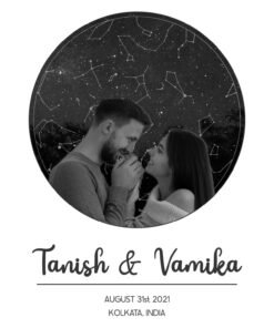 Couples Personalised Star Map Frames - Anniversary Gifts for Him & Her - Personalised Home Decor