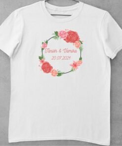 Alternative view of Personalised Couple T-Shirts for Pre-Wedding Photoshoots & Anniversary
