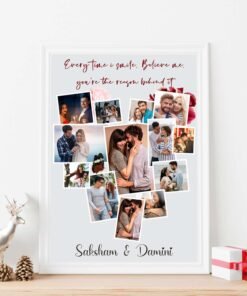Alternative view of Couples, Couples Anniversary Collage Frames - Anniversary Gifts for Him & Her - Personalised Home Decor
