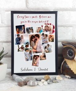 Couples, Couples Anniversary Collage Frames - Anniversary Gifts for Him & Her - Personalised Home Decor