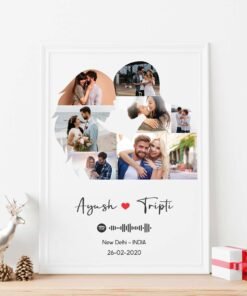 Alternative view of Couples, Couples Anniversary Collage Frames - Anniversary Gifts for Him & Her - Personalised Home Decor
