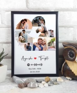 Couples, Couples Anniversary Collage Frames - Anniversary Gifts for Him & Her - Personalised Home Decor