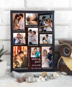Alternative view of Couples, Couples Anniversary Collage Frames - Anniversary Gifts for Him & Her - Personalised Home Decor