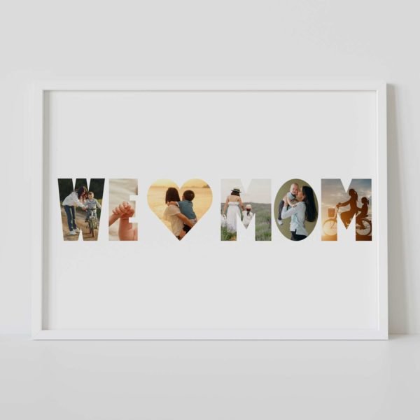Alternative view of PERSONALIZED MOM PHOTO COLLAGE WALL FRAMES – MOTHERS DAY GIFTS FOR MOM