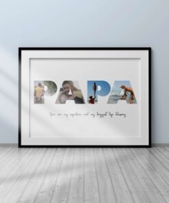 PERSONALIZED DAD PHOTO COLLAGE WALL FRAMES – BIRTHDAY GIFTS FOR DAD - Father's Day Gifts