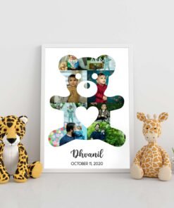 Alternative view of PERSONALIZED KIDS PHOTO COLLAGE WALL FRAMES – BIRTHDAY GIFTS FOR BOYS OR GIRLS