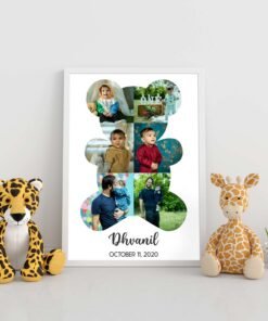 PERSONALIZED KIDS PHOTO COLLAGE WALL FRAMES – BIRTHDAY GIFTS FOR BOYS OR GIRLS