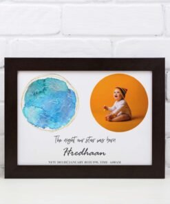 Personlaised Star Map Wall Frame Gift for Birthday for Baby & Kids and Him & Her