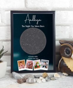 Alternative view of Personlaised Star Map Wall Frame Gift for Birthday for Baby & Kids and Him & Her
