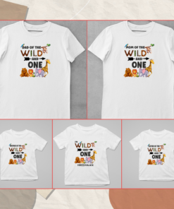 Alternative view of Kids Birthday Family T-Shirts - Wild One Theme