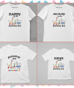 Alternative view of Kids Birthday Family T-Shirts - Jungle Theme
