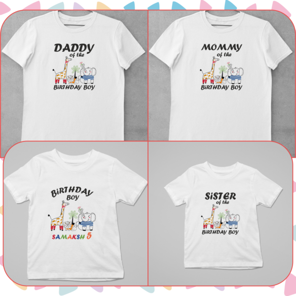 Alternative view of Kids Birthday Family T-Shirts - Jungle Theme