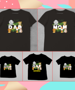 Alternative view of Kids Birthday Family T-Shirts - Wild One Theme
