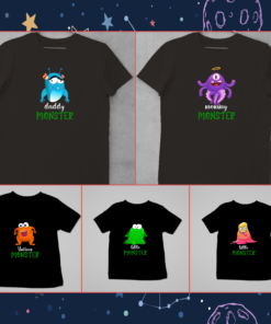 Alternative view of Kids Birthday Family T-Shirts - Monster Theme