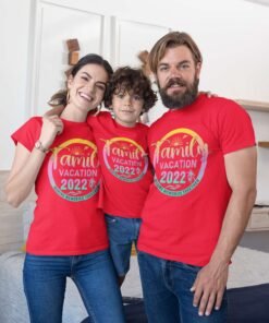 Alternative view of Personalised Family Matching Group Vacation T-Shirts