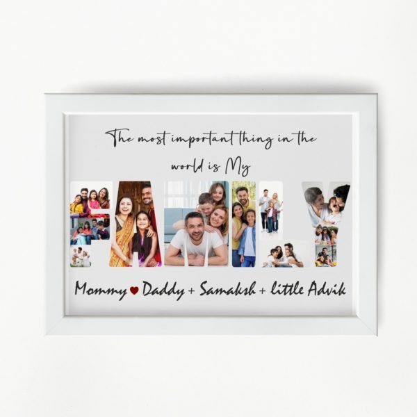 Alternative view of Family Collage Frames - Family Gifts - Personalised Home Decor