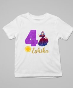 Kids Custom Birthday T-Shirts -Princess Theme T-Shirts