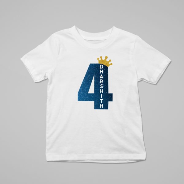 Kids Custom Birthday T-Shirts -Space Theme T-Shirts