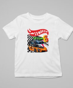 Kids Custom Birthday T-Shirts - Car Theme T-Shirts